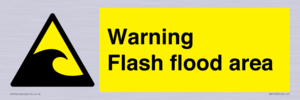 Warning Flash flood area